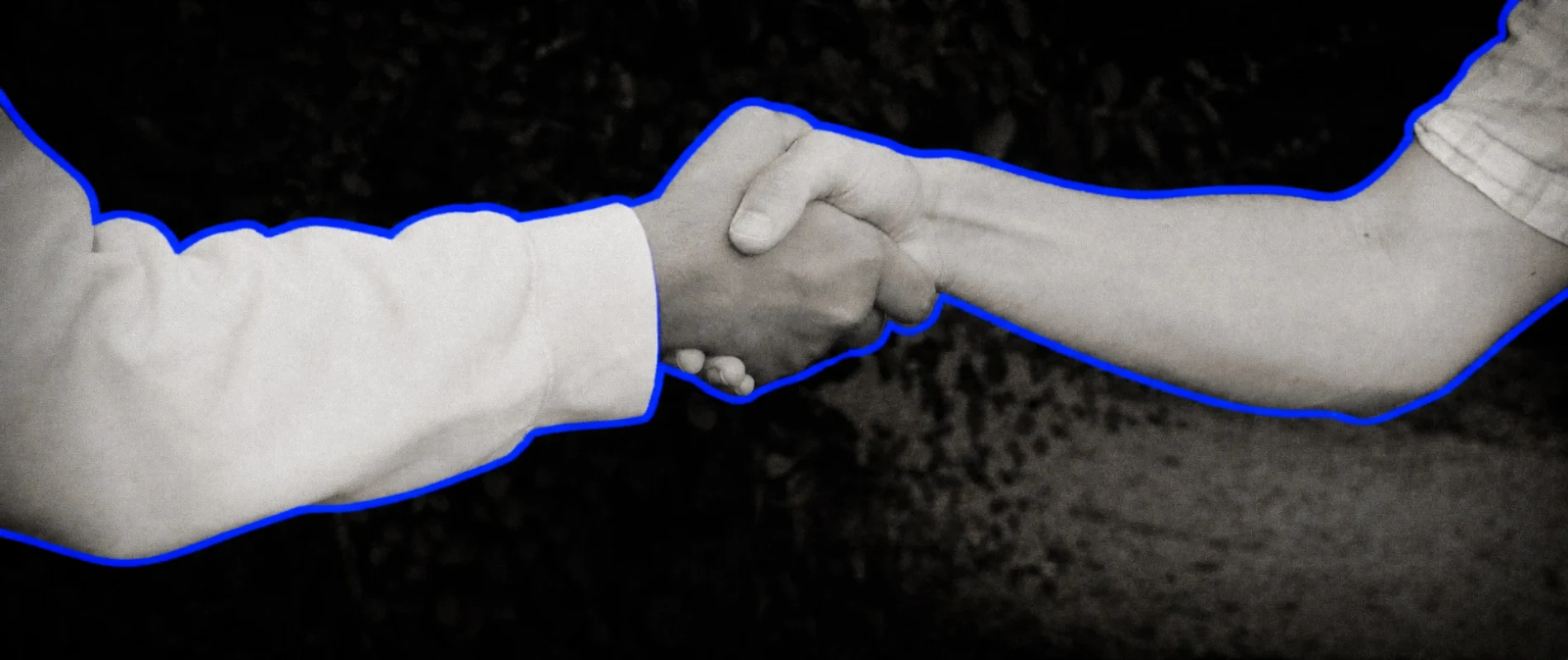 Handschlag als Zeichen für persönliche Zusammenarbeit